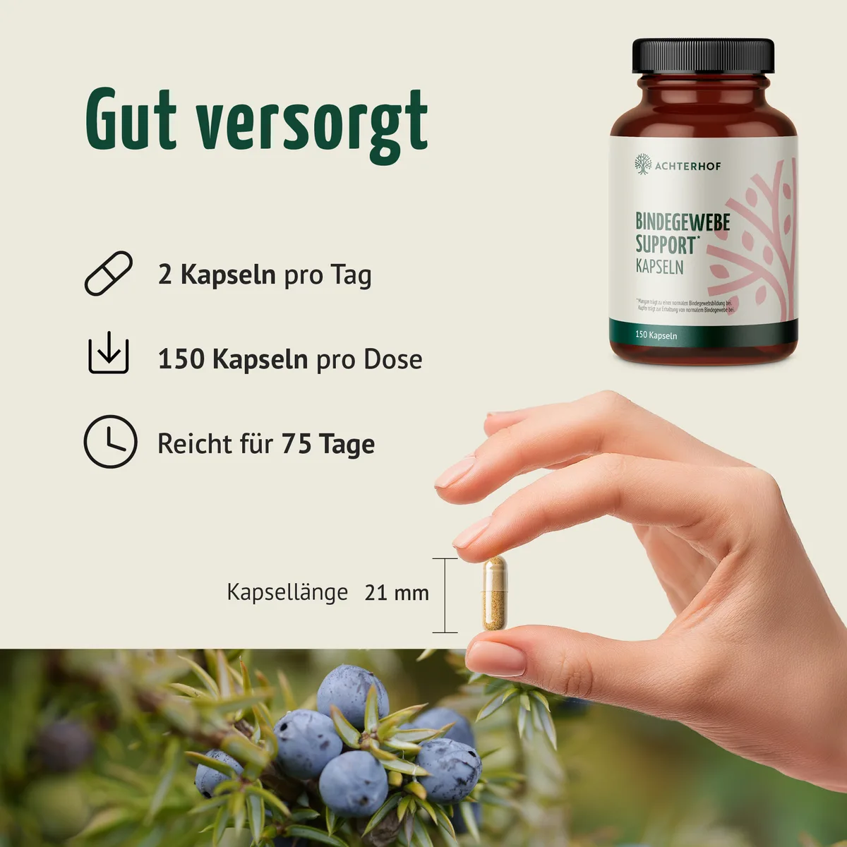 Bindegewebe Support Kapseln (150 Kapseln) – Bild 4