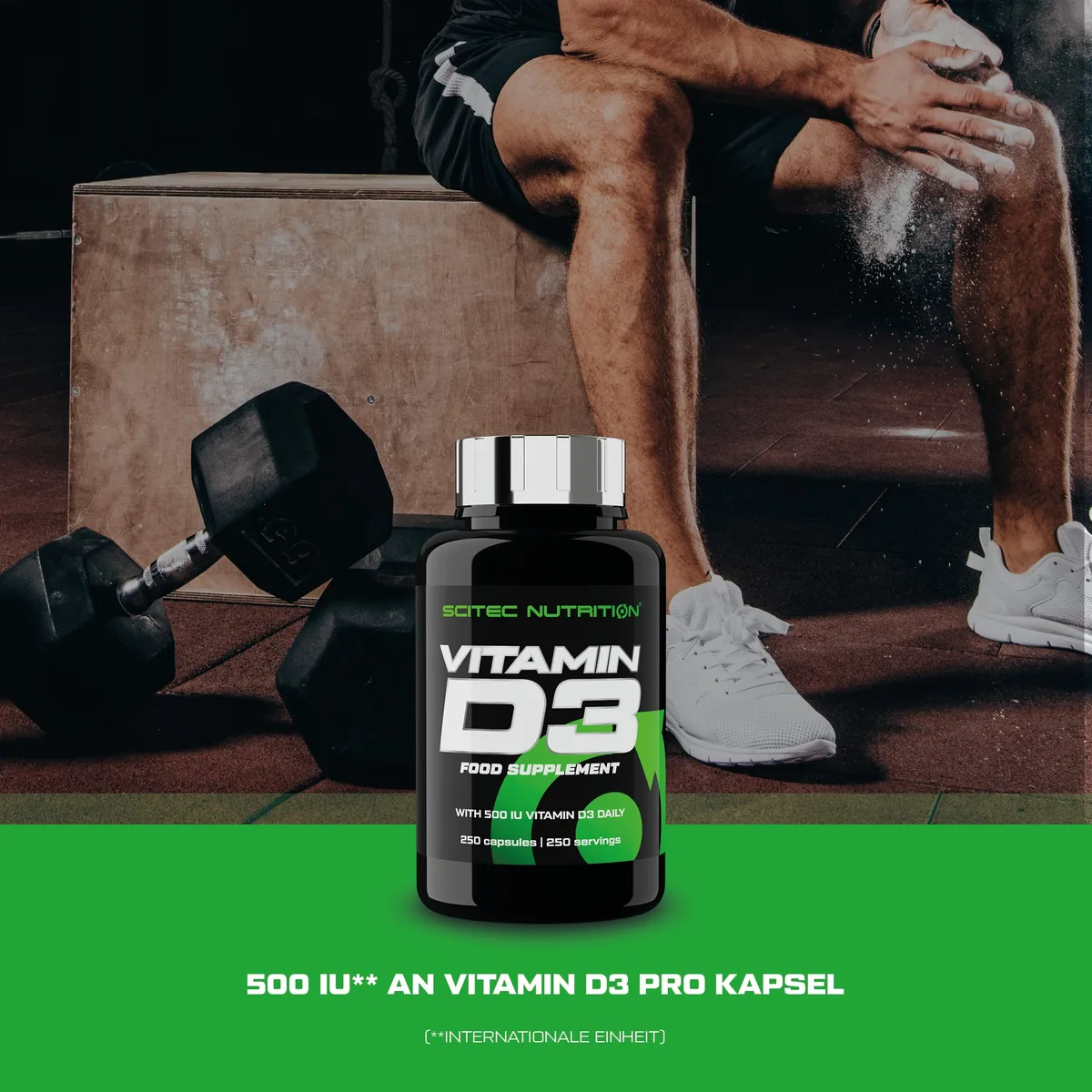 Scitec Nutrition Vitamin D3 - Immune & Bone Support - Unterstützt die Immunfunktion, die Knochengesundheit und mehr, 250 Kapseln, 250 Kapseln – Bild 4