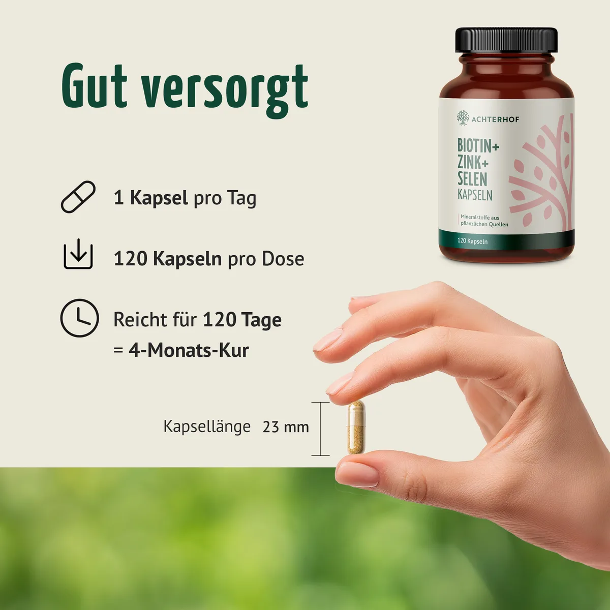 Biotin+Zink+Selen Kapseln (120 Kapseln) – Bild 8