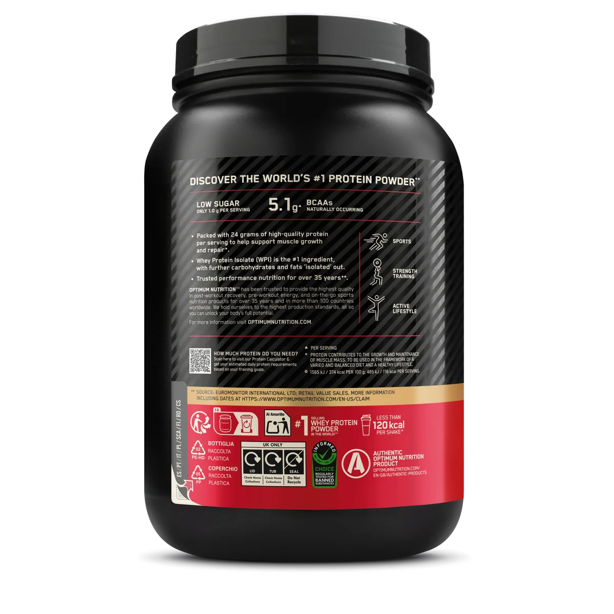 100% Whey Gold Standard (780g) Double Rich Chocolate – Bild 8