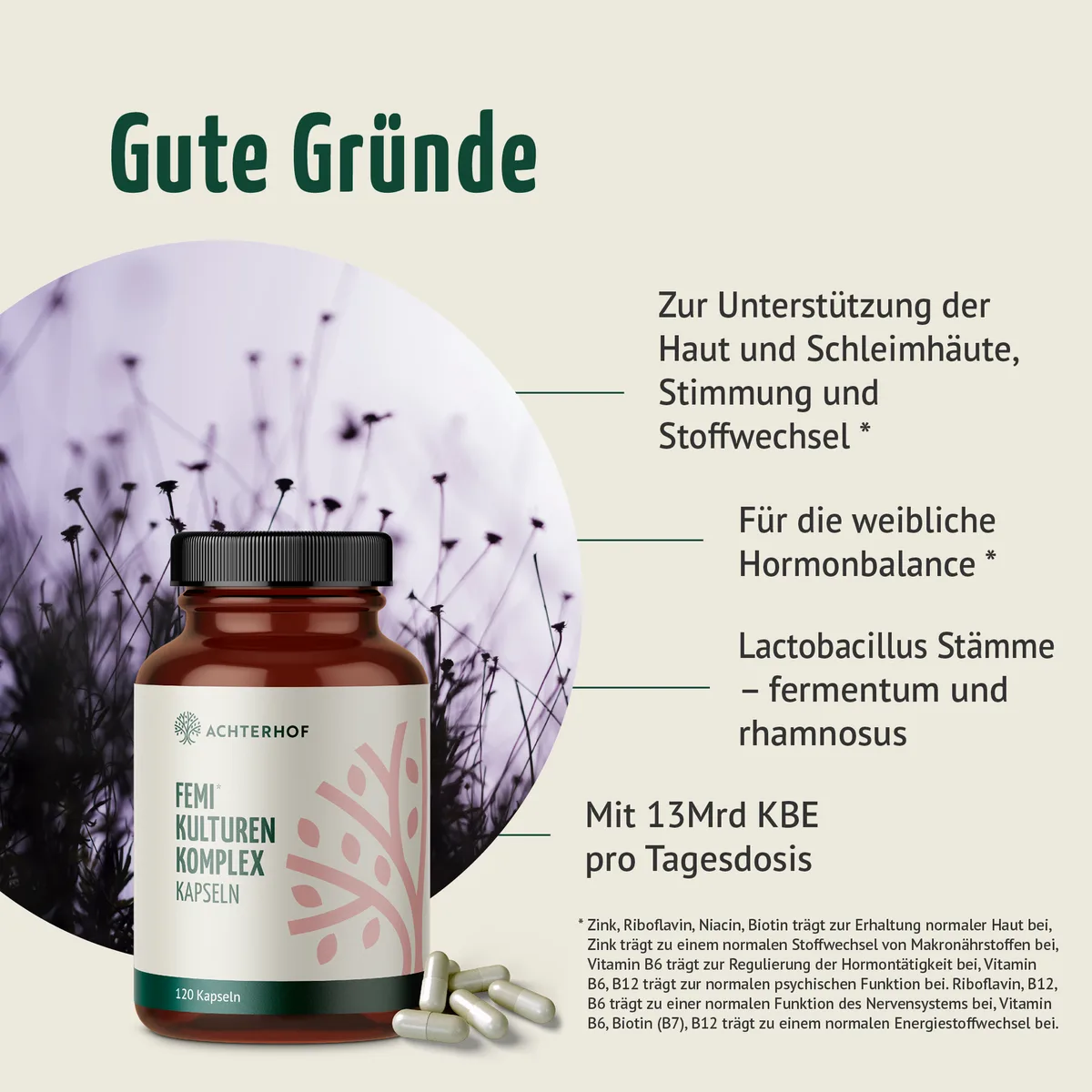 Femi Kulturen Komplex (120 Kapseln) – Bild 2