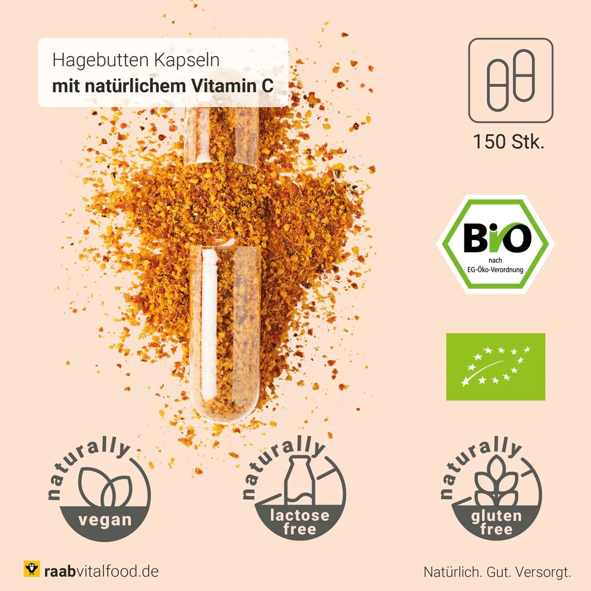 Hagebutte bio (150 Kapseln) – Bild 7