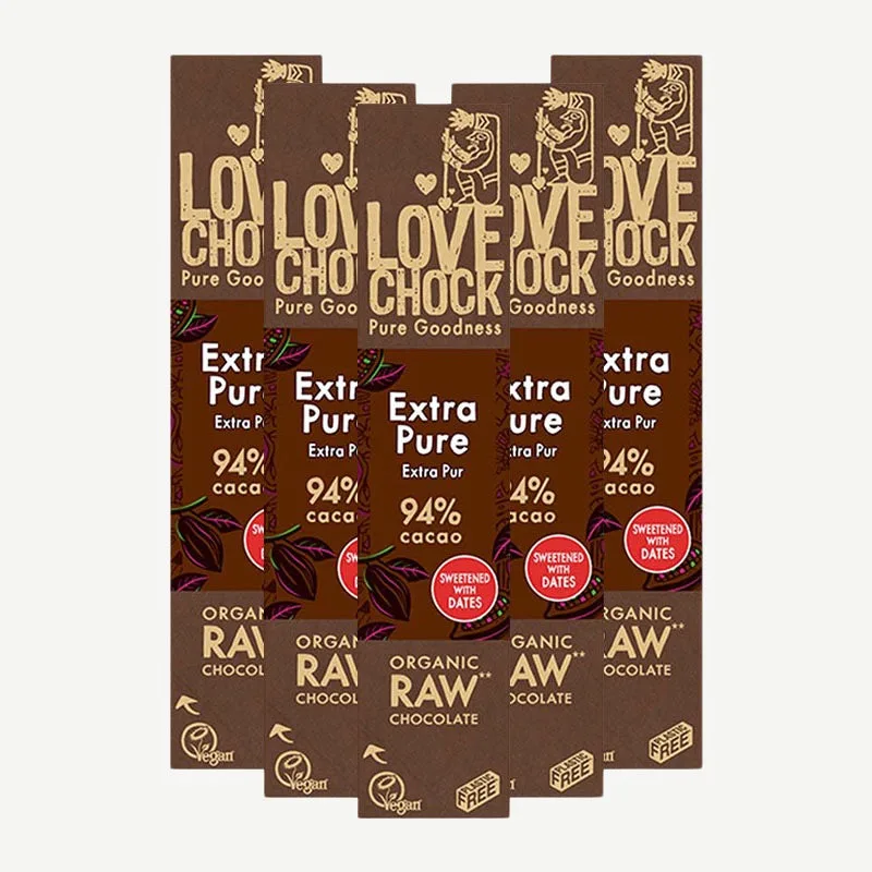 Lovechock rohe Bio-Schokolade Bars Kakaosplitter / 40 g – Bild 3