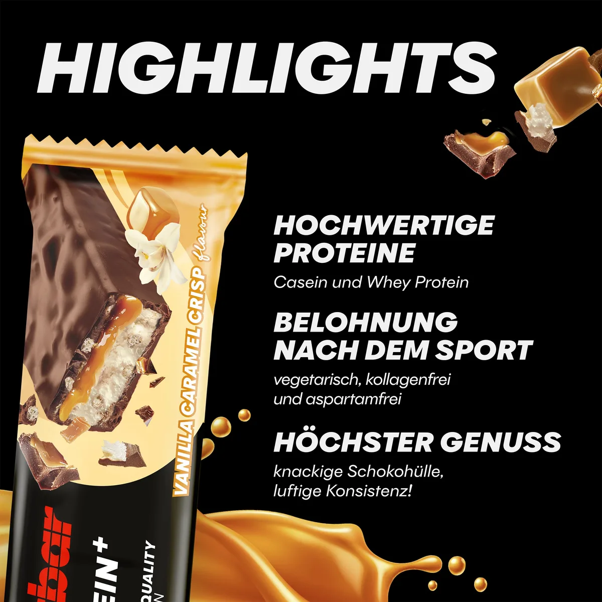 30% Protein+ Bar (15x55g) Chocolate – Bild 4