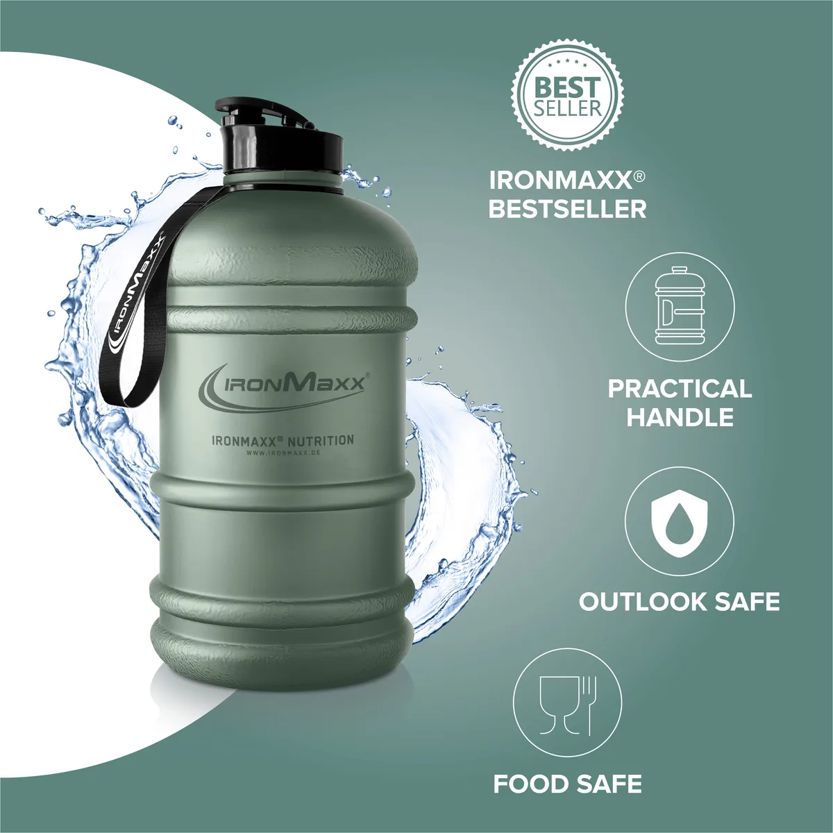 Water Gallon (2200ml) - Matt Solid Mineral Green – Bild 8