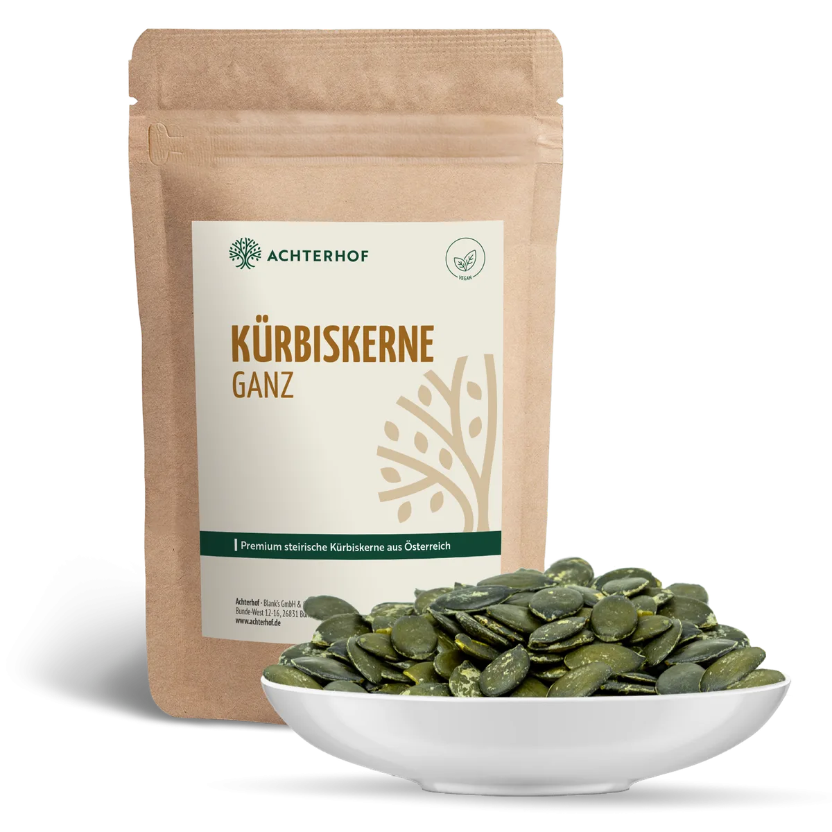 Premium steirische Kürbiskerne geschält (1000g) – Bild 2