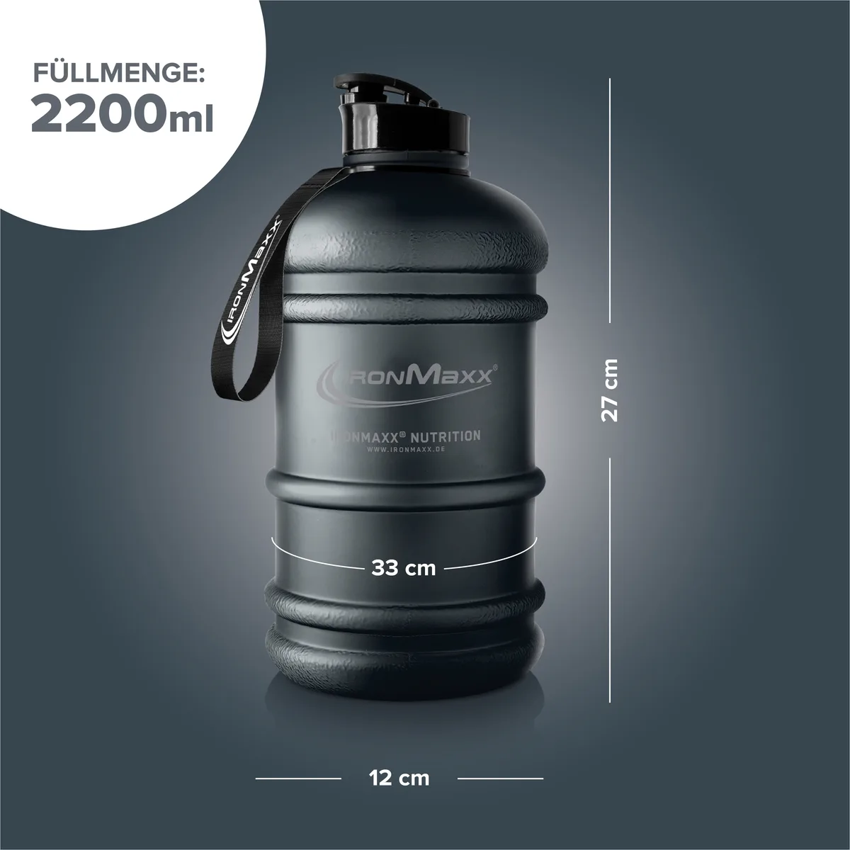 Water Gallon (2200ml) - Matt Solid Deep Black – Bild 5