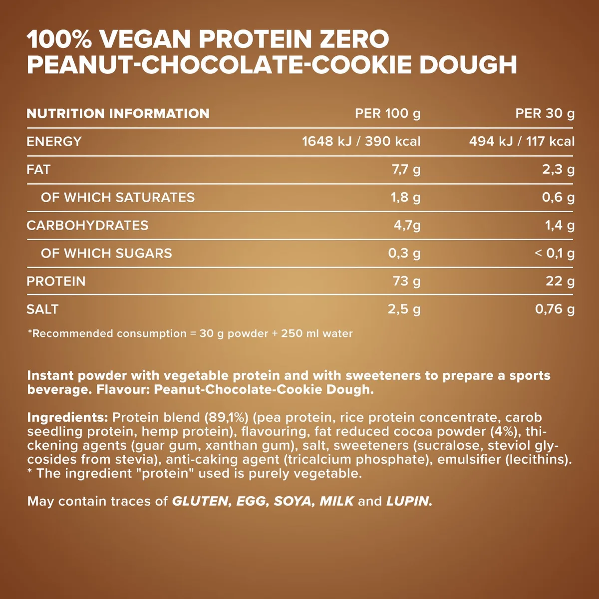 Vegan Protein peanut chocolate cookie dough – Bild 4