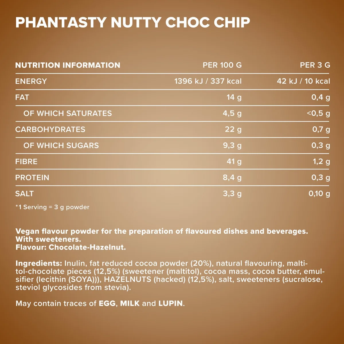 Phantasty (250g) - Nutty Choc Chip – Bild 4