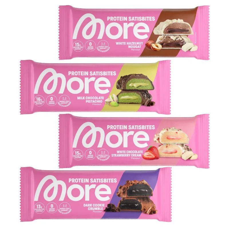More Protein Satisbites 2 x 25g Bites / Milk Chocolate Pistachio