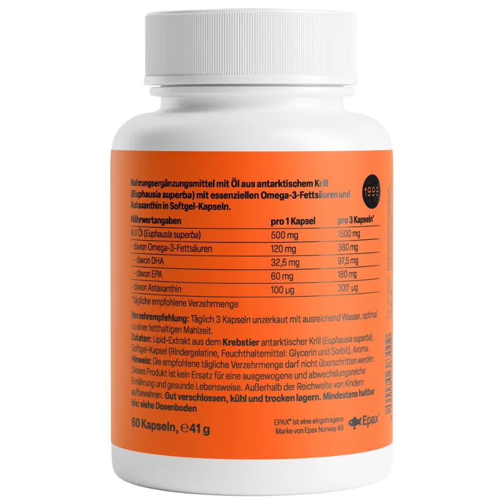 Krill Öl Antarktis 500mg (60 Kapseln) – Bild 3