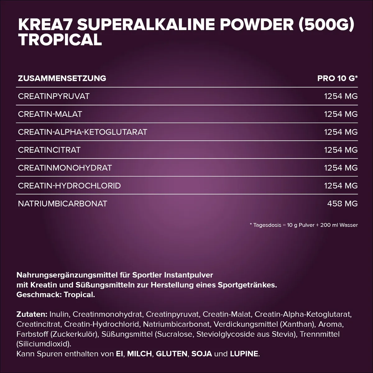 Krea7 Superalkaline Powder (500g) - Tropical – Bild 4