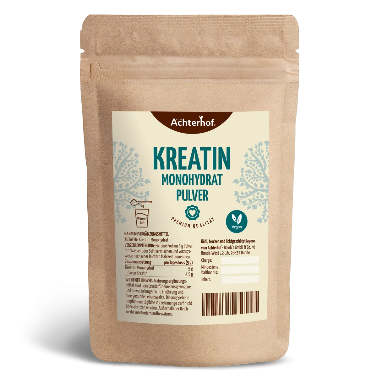 Kreatin Monohydrat Pulver (100g)