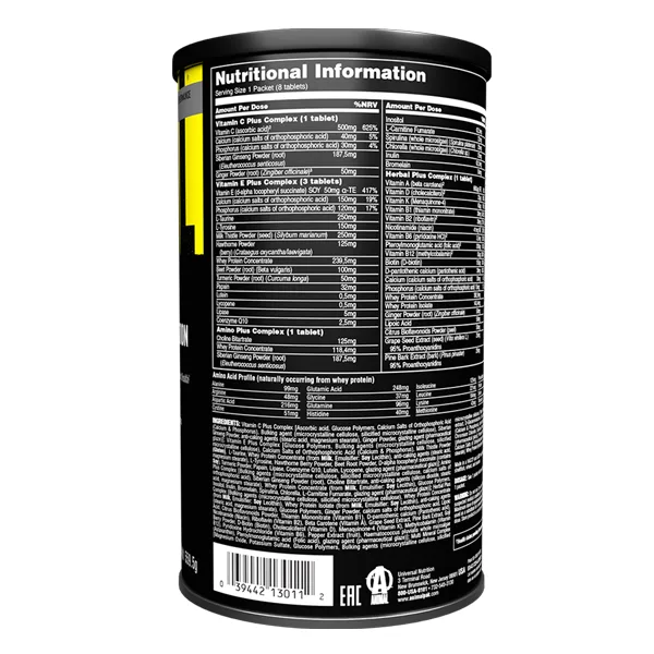 Universal Animal Pak 44 packs – Bild 2