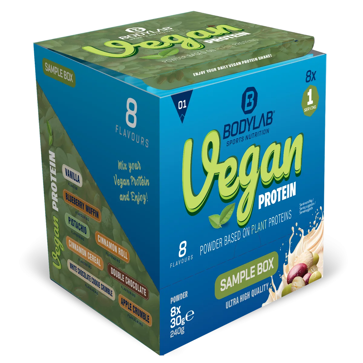 Vegan Protein Probierboxen (8 Proben je 30g) Mixed Box 1