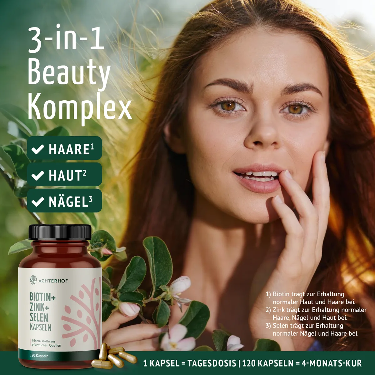 Biotin+Zink+Selen Kapseln (120 Kapseln) – Bild 5
