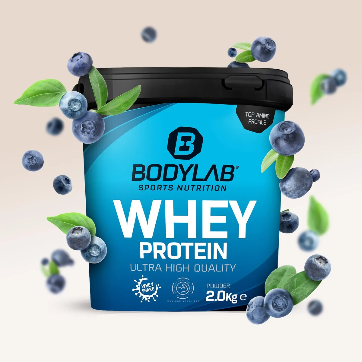 Whey Protein (2000g) Cherry Yoghurt – Bild 6