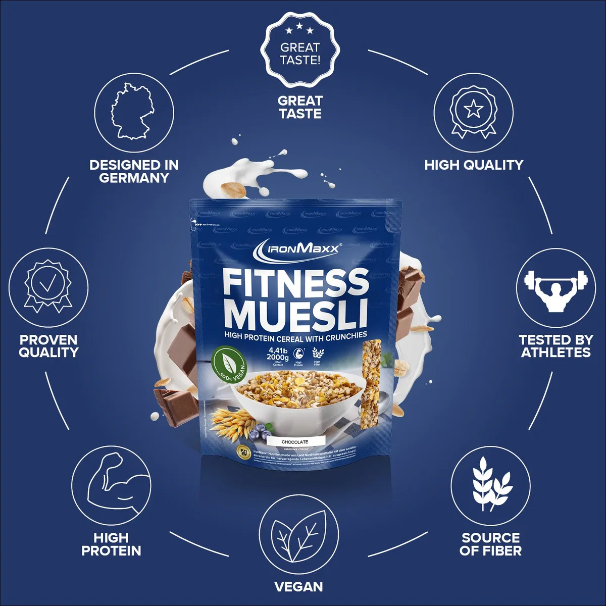 Fitness Müsli (2000g) - Chocolate – Bild 6