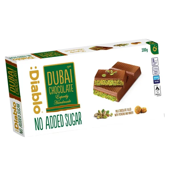 Diablo No Added Sugar Dubai Chocolate – Zuckerfrei genießen mit Stil