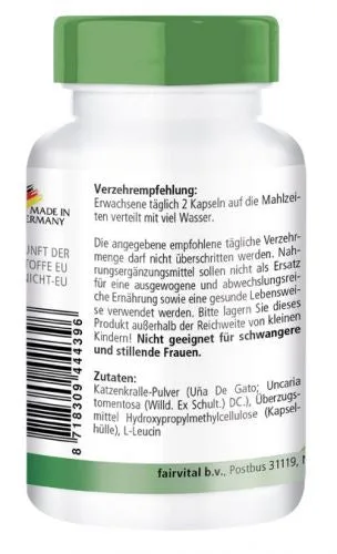 Katzenkralle 500mg (90 Kapseln) – Bild 3