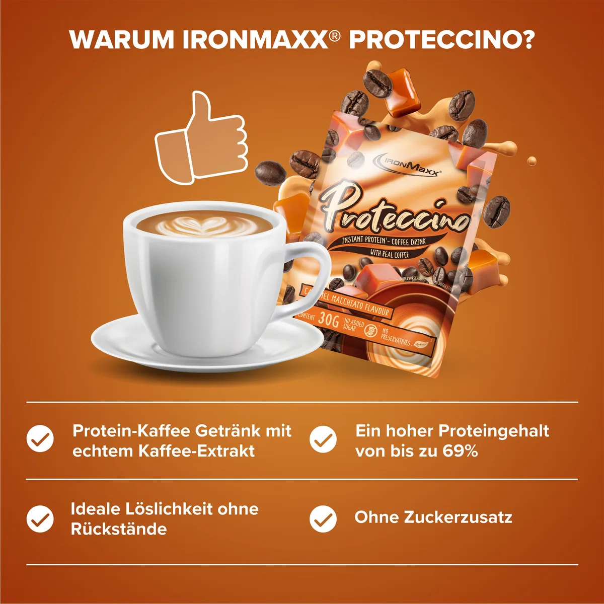 Proteccino (30g) - Caramel Macchiato – Bild 3