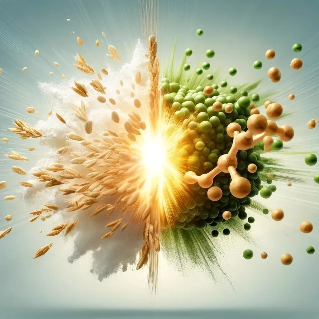 PEAK Vegan Protein - 750g Geschmack Hazelnut I 25 Portionen I Pulver I pflanzliches Mehrkomponentenprotein I Erbse - I Reisprotein I Muskelaufbau I Süße aus Stevia I GMO-free – Bild 7
