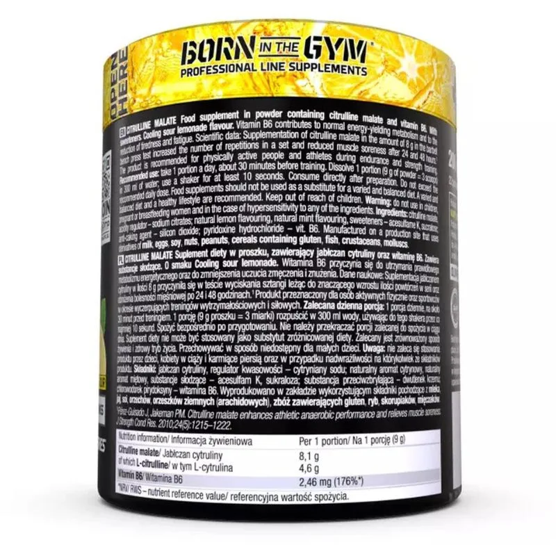 Olimp Citrullin Malate, 200g Dose Cooling Sour Lemonade – Bild 3