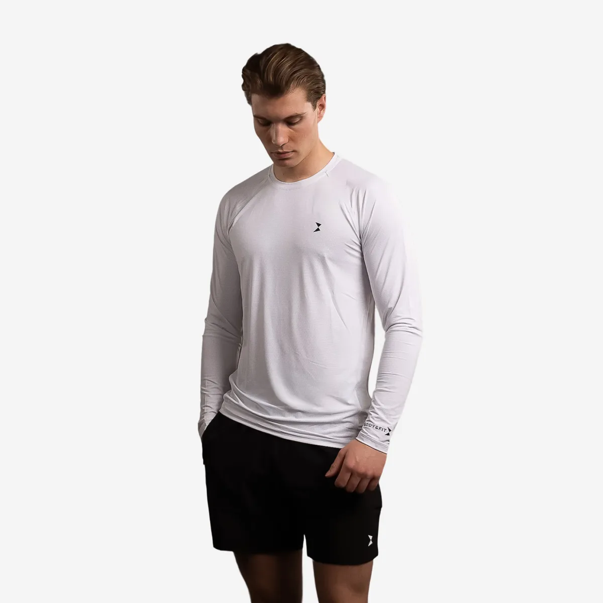 Men's Performance Longsleeve T-shirt Wit / L – Bild 5
