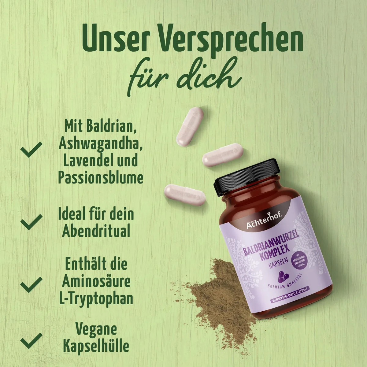 Baldrianwurzel Komplex (120 Kapseln) – Bild 6