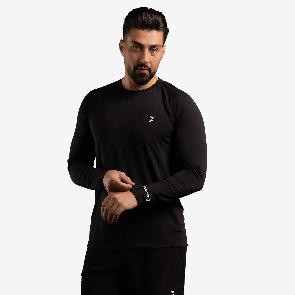 Men's Performance Longsleeve T-shirt Wit / L – Bild 2