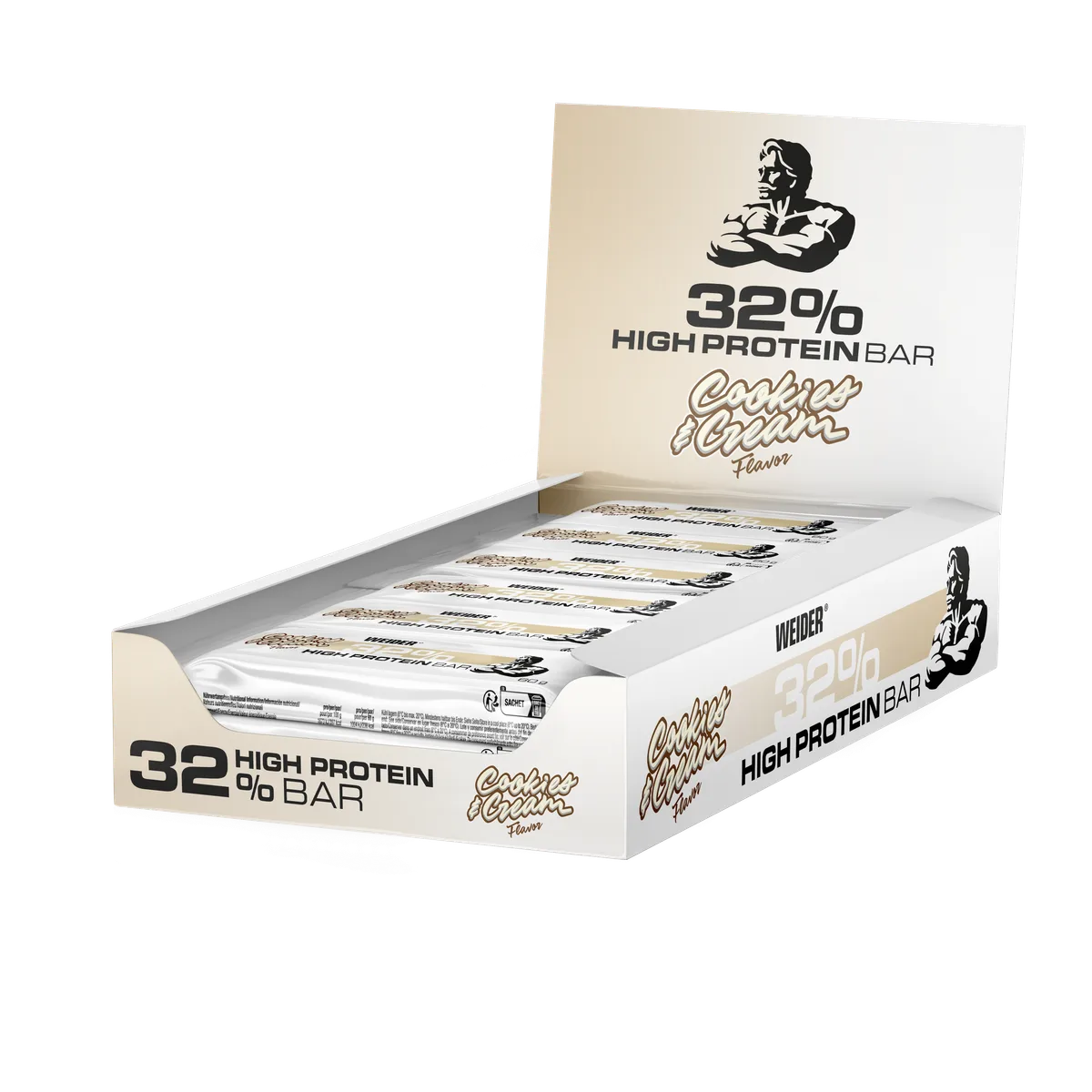 32% Protein Bar (12x60g) Erdbeere – Bild 3