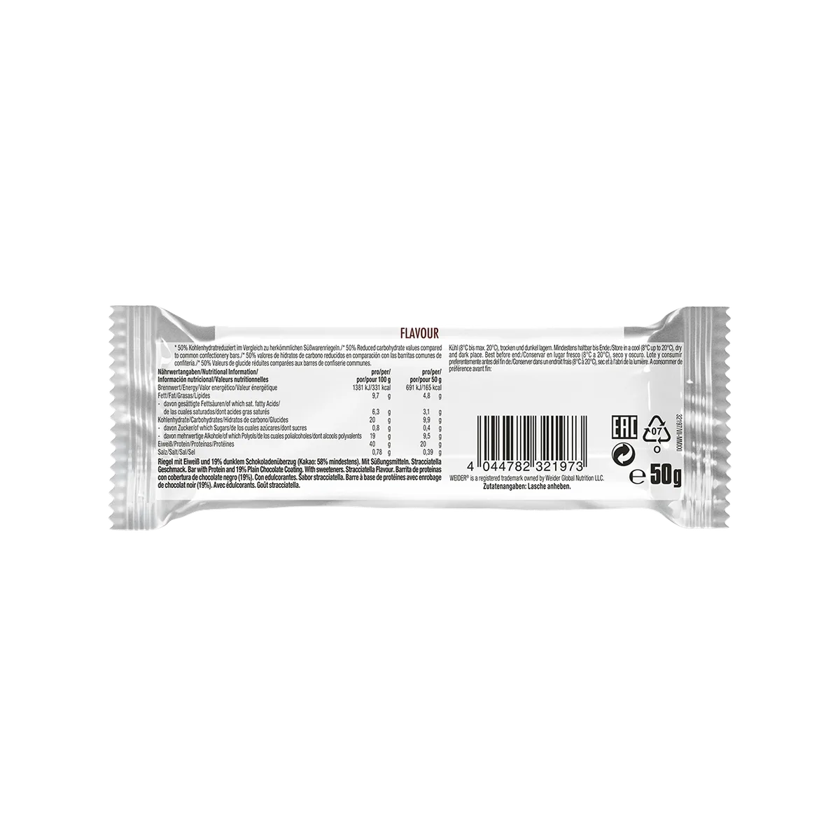 40% Protein Bar Stracciatella – Bild 8