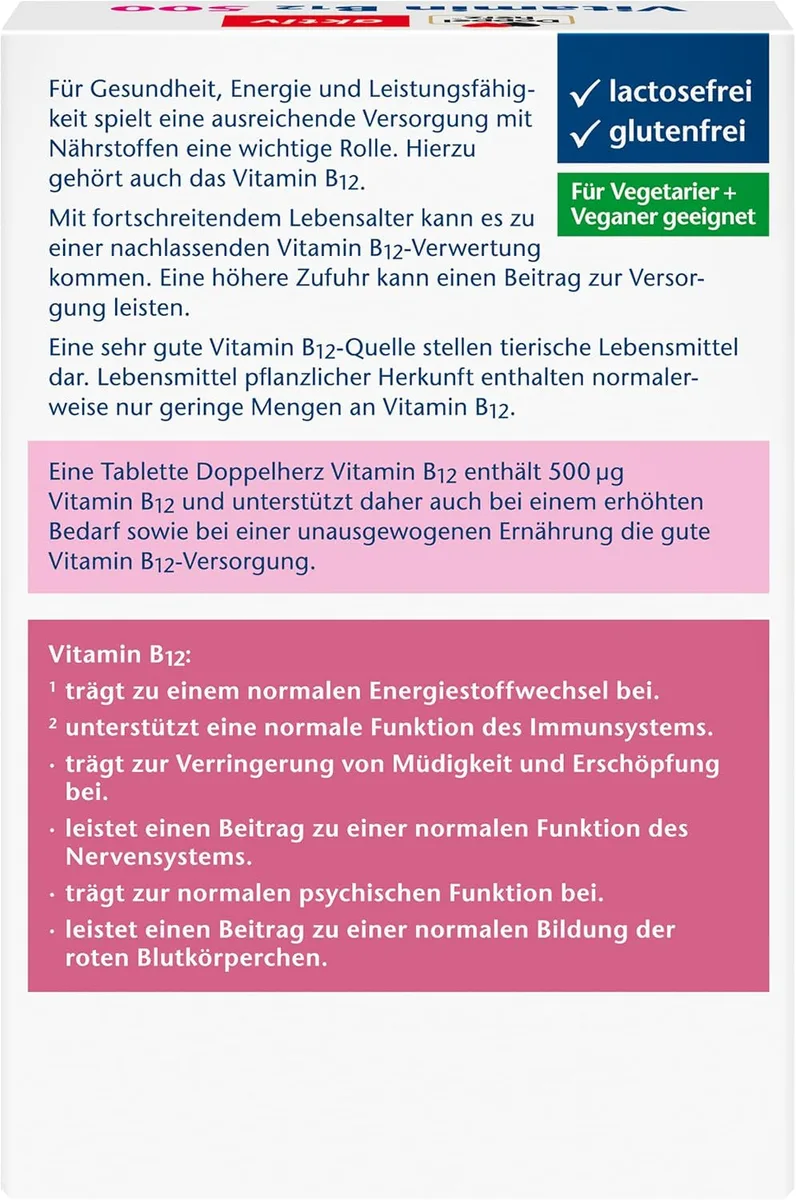 Vitamin B12 (120 Tabletten) – Bild 2