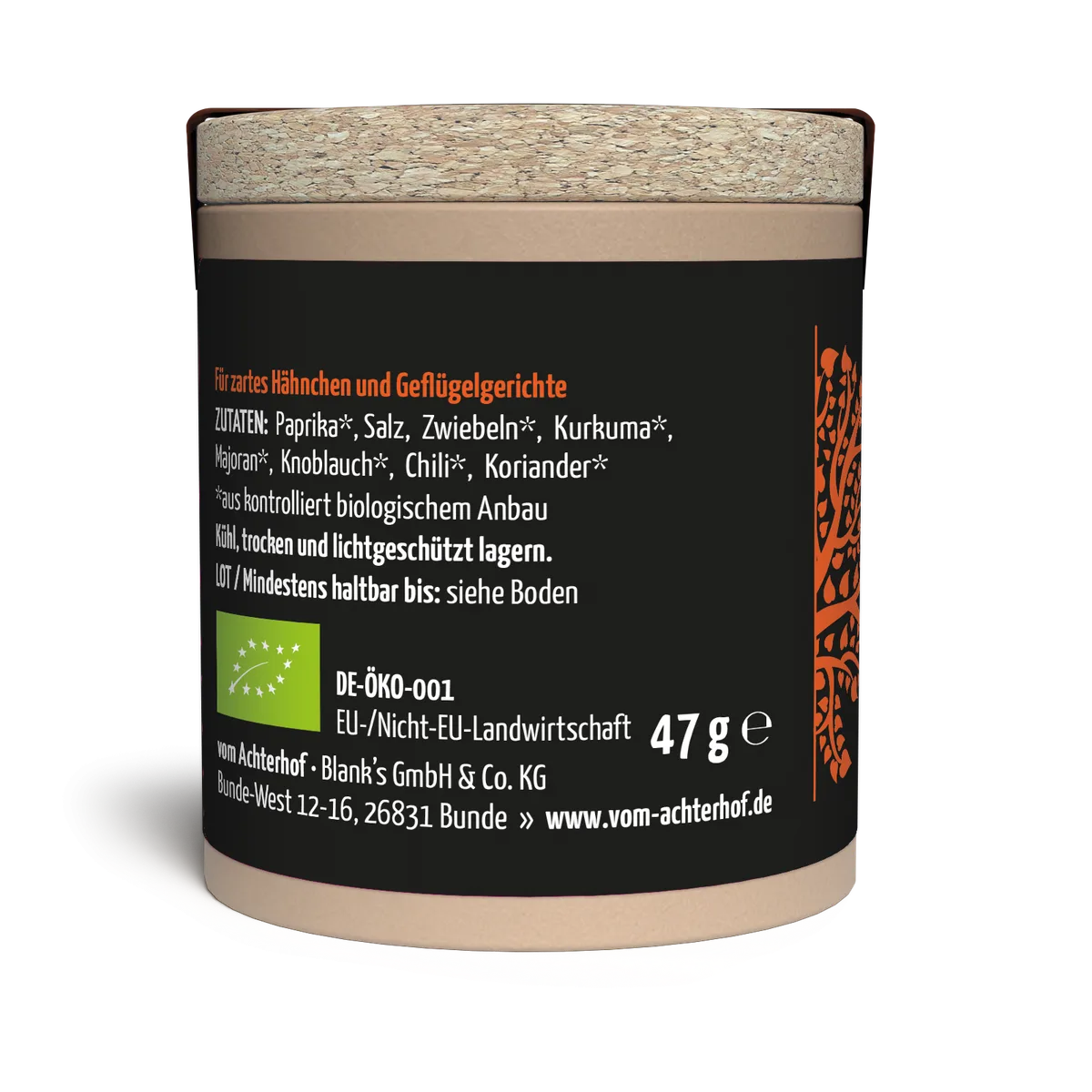 Hähnchen Rub Gewürzzubereitung Bio (47g) – Bild 2