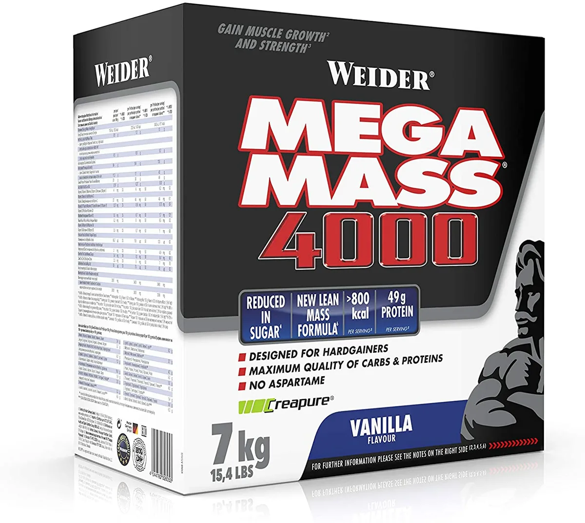 Mega Mass 4000 (7000g) Erdbeere – Bild 2