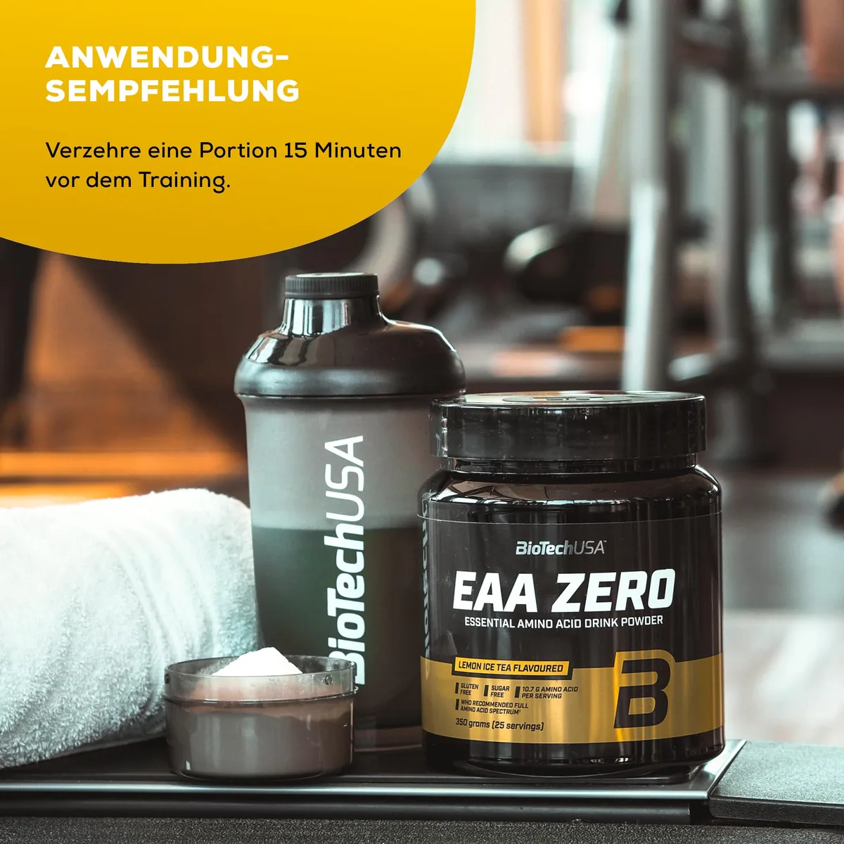 BioTechUSA EAA Zero | 9 essenzielle Aminosäuren mit L-Glutamin – Bild 3