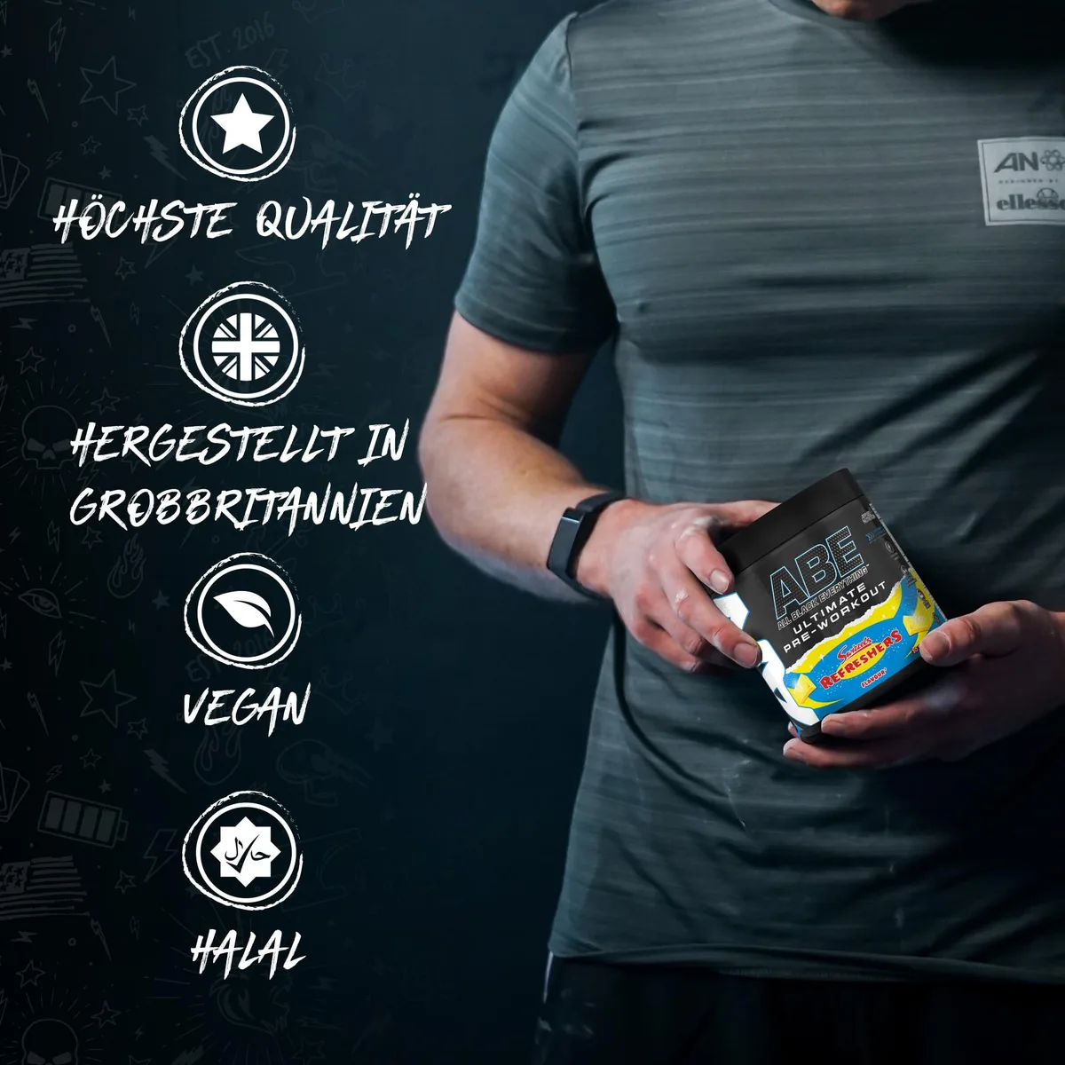 Applied Nutrition ABE Pre Workout Pulver - Pre Booster für Energie & Leistung mit Citrullin, Kreatin Monohydrat, Beta Alanin (375 g – 30 Portionen)(Cherry Cola) – Bild 4