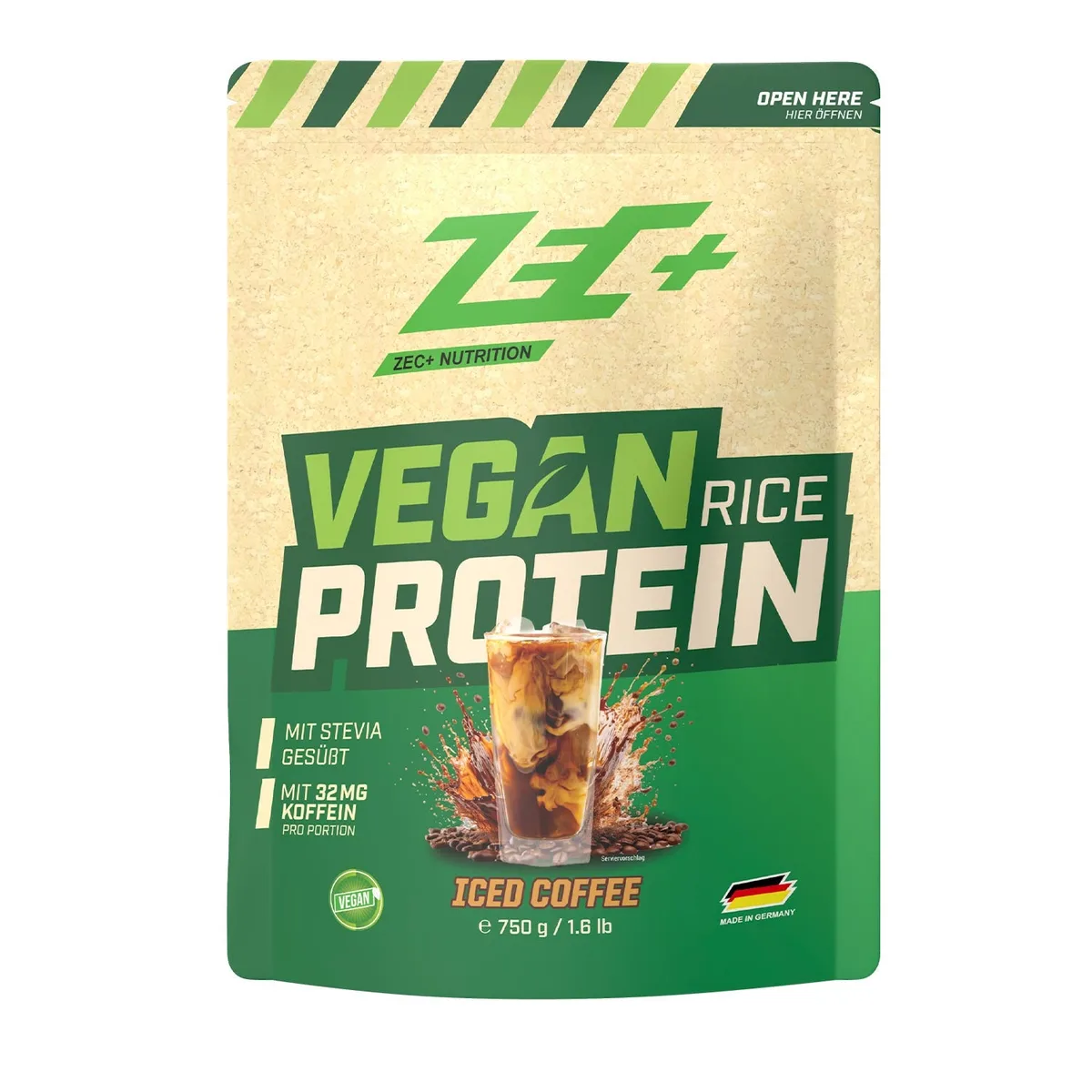 ZEC+ VEGAN RICE PROTEIN 750g Haselnuss – Bild 4