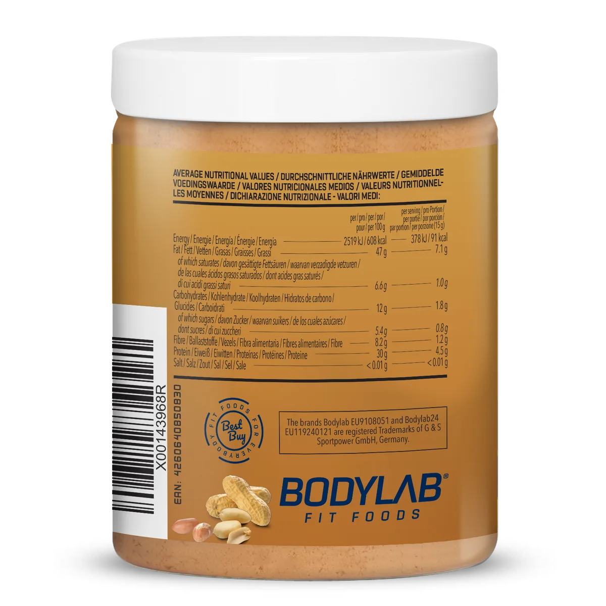 100% Peanut Butter (1000g) Smooth – Bild 5