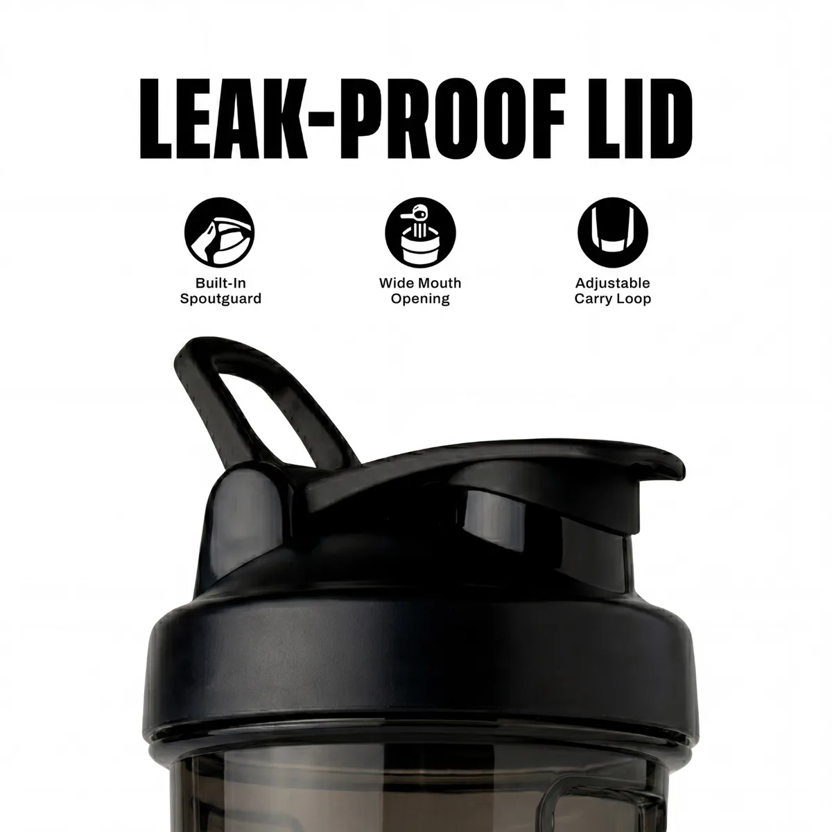 ZEC+ PREMIUM SHAKER schwarz-transparent, 500 ml – Bild 2