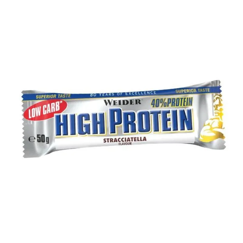 Weider 40% High Protein Bar 50g / Stracciatella – Bild 3