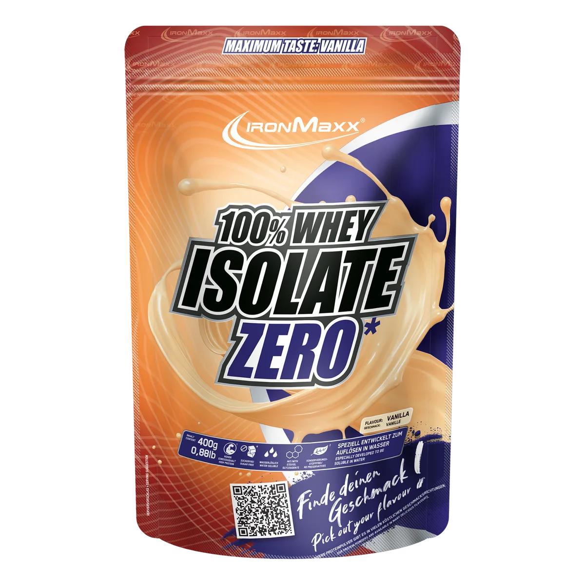 100% Whey Isolate ZERO (400g) - Vanille