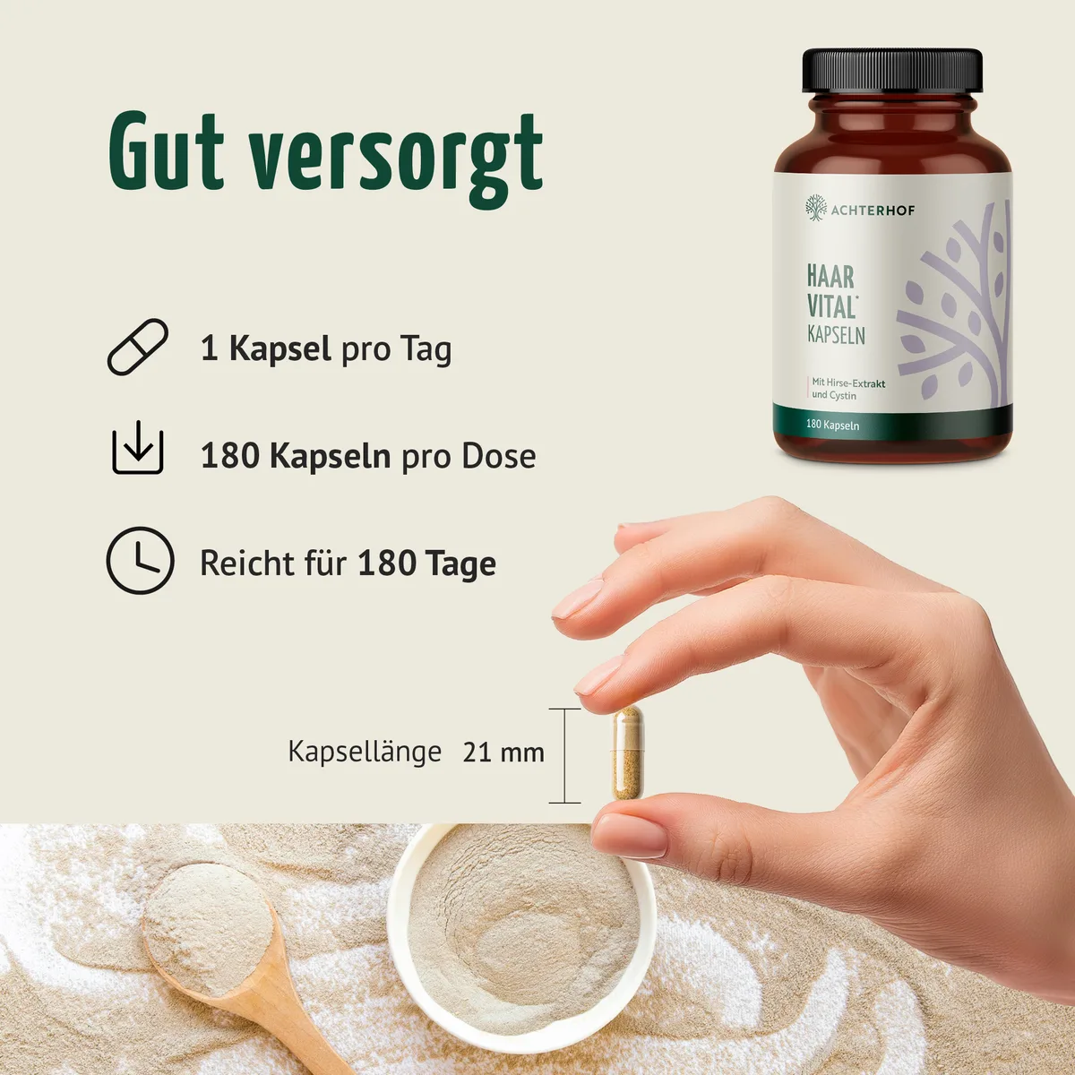 Haar Vital Kapseln (180 Kapseln) – Bild 4