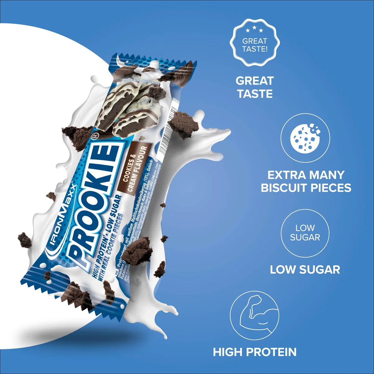 Prookie (16x45g) - Cookies & Cream – Bild 2