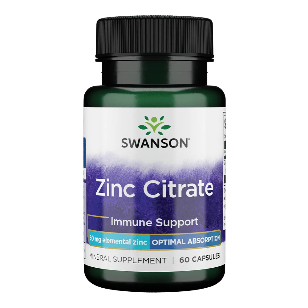 Zinc Citrate (50mg Elemental) 60