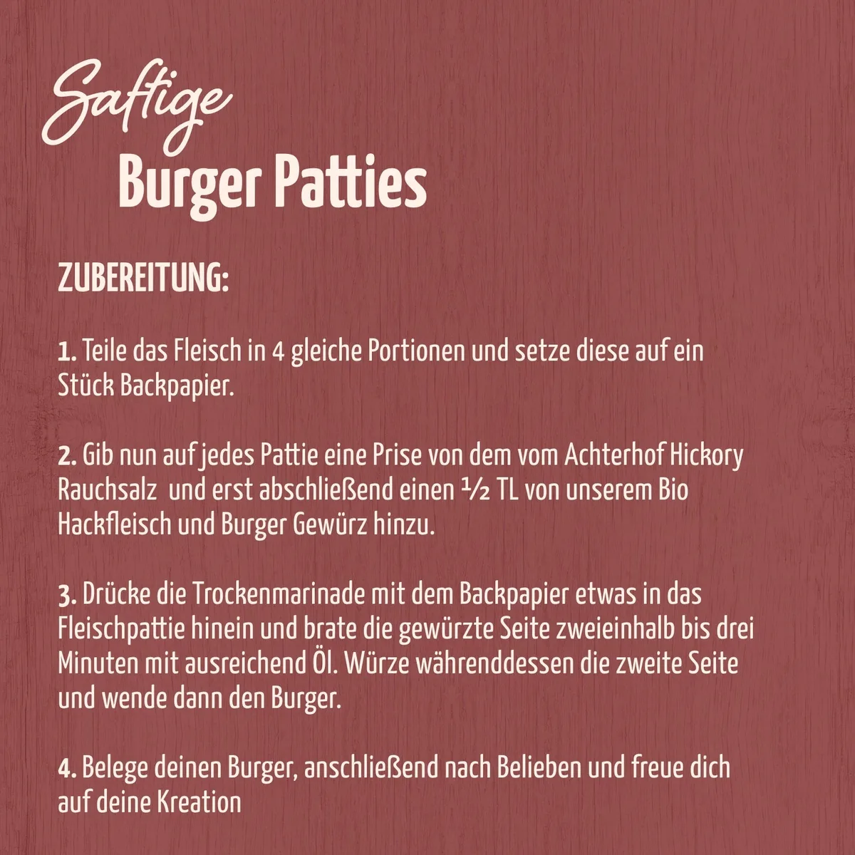 Burger Gewürzzubereitung Bio (52g) – Bild 5