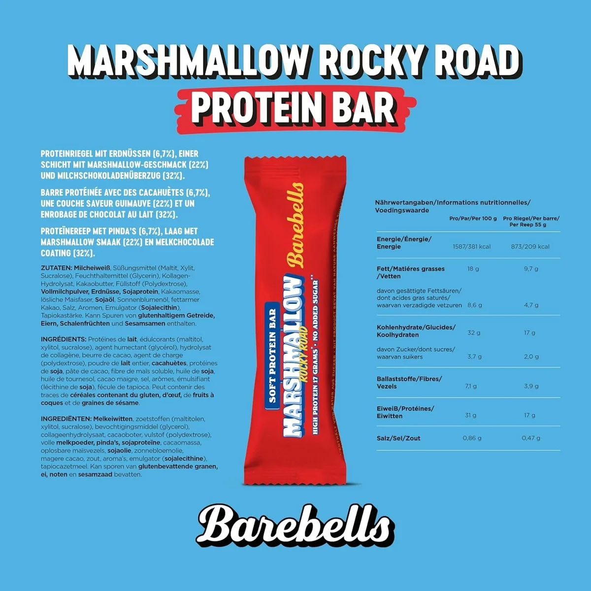 Soft Protein Bar (12x55g) Caramel Choco – Bild 5