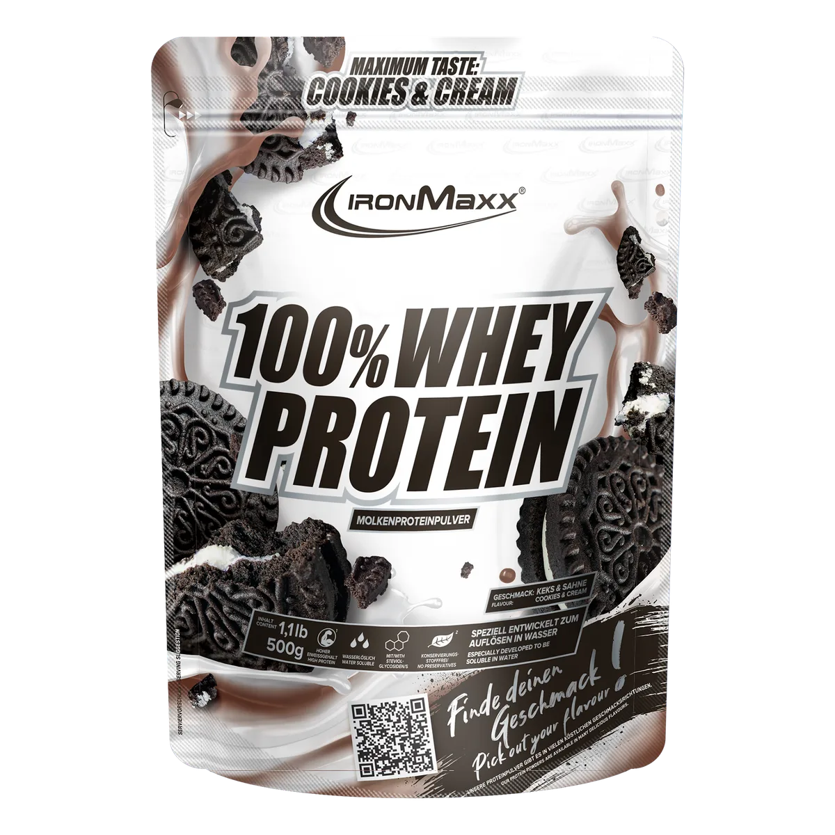100% Whey Protein (500g) - Cookies & Cream