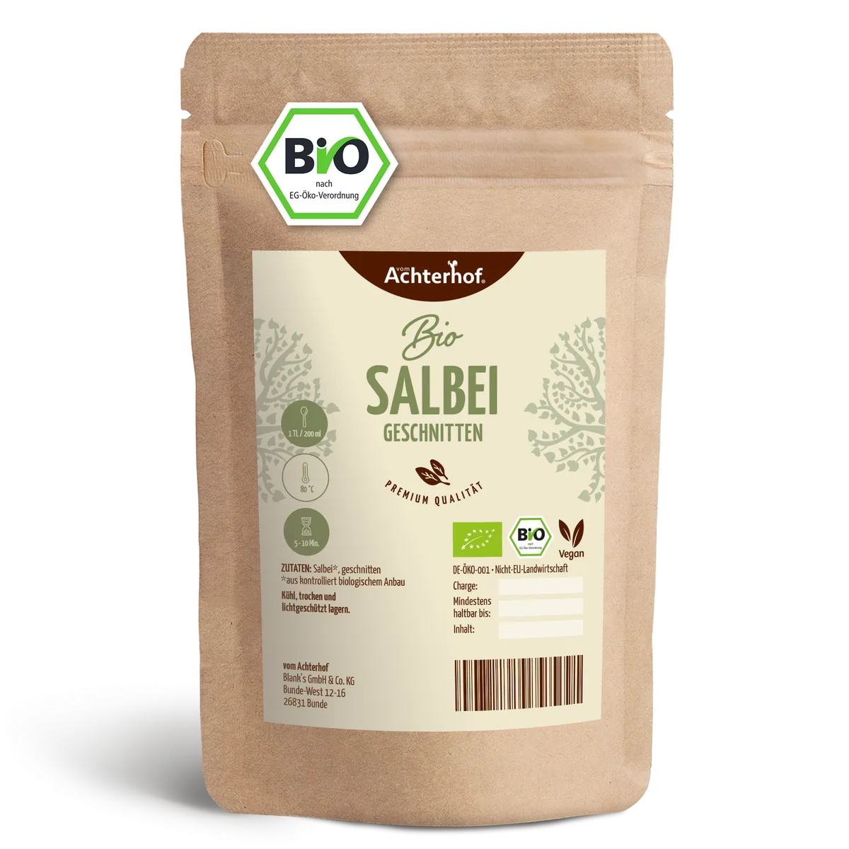 Salbei geschnitten Bio (1000g)