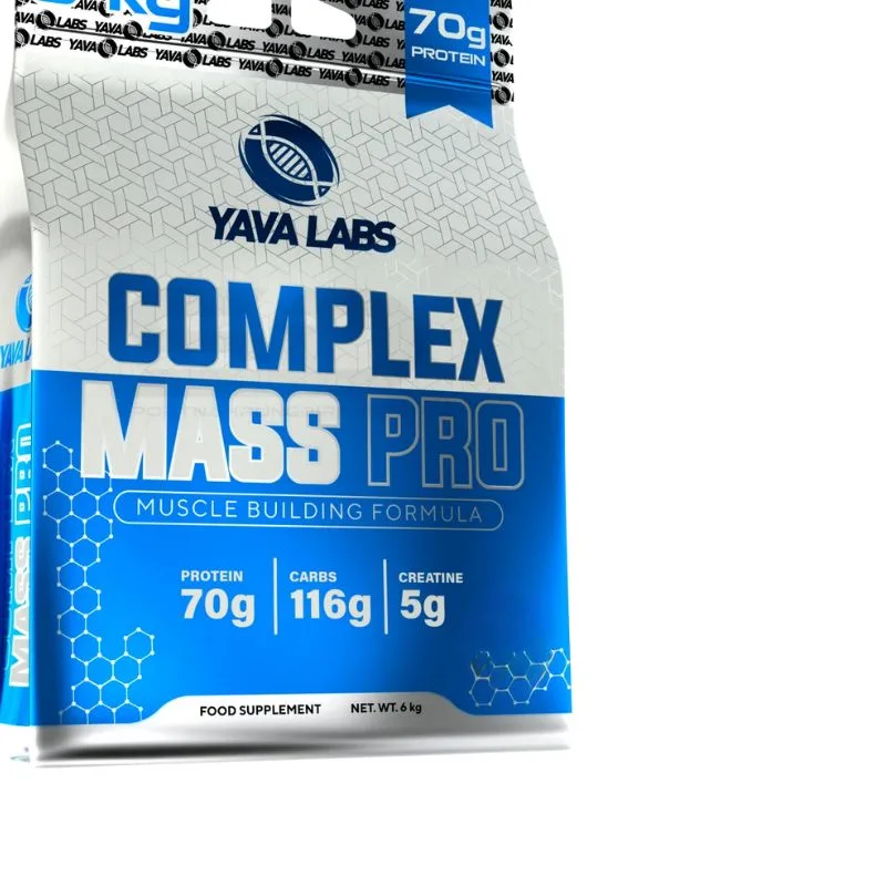 Yava Labs® Complex Mass Pro Massgainer mit 35% Protein Strawberry